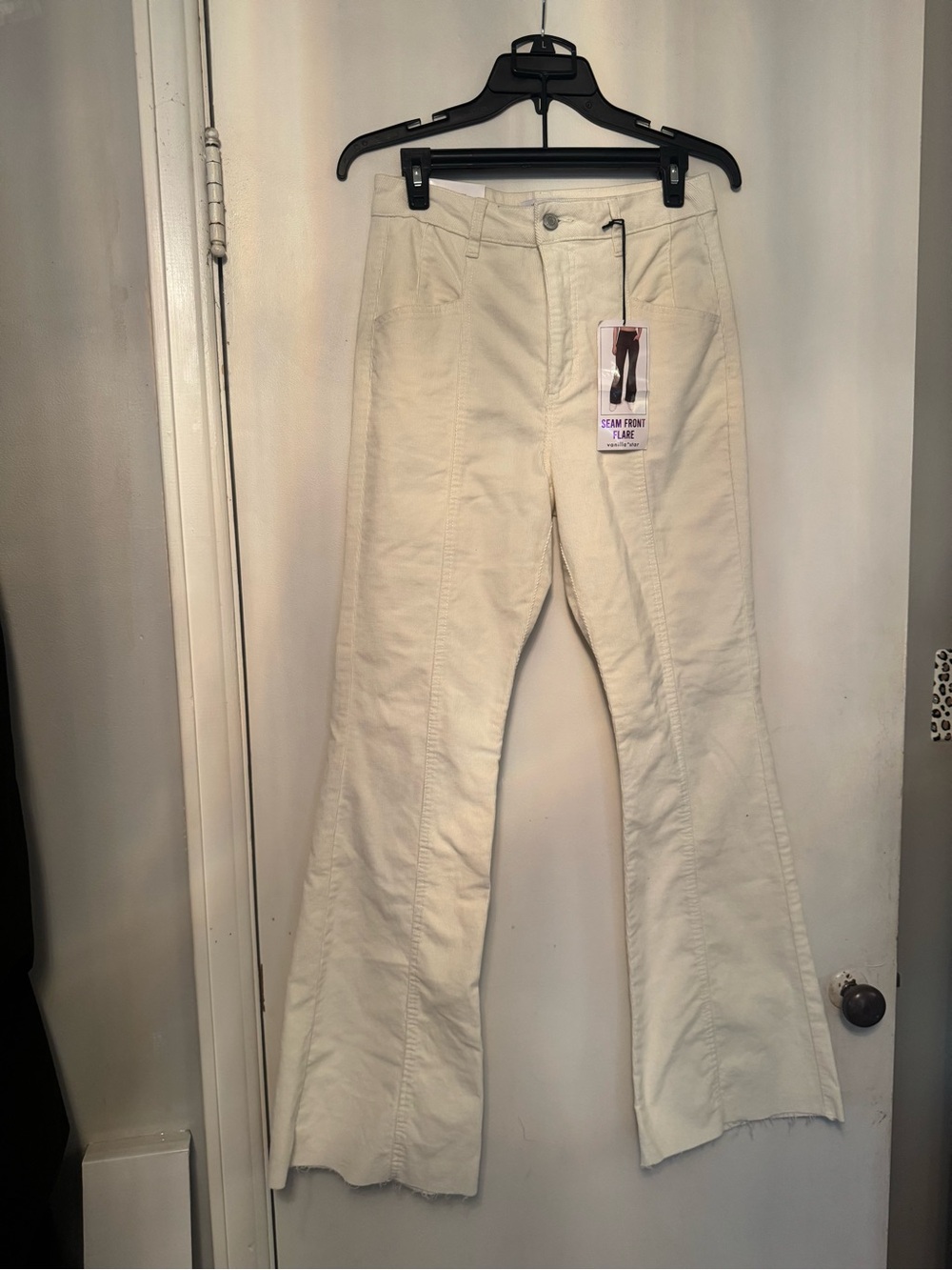 Vanilla Star Cream High-Rise Flare Jeans